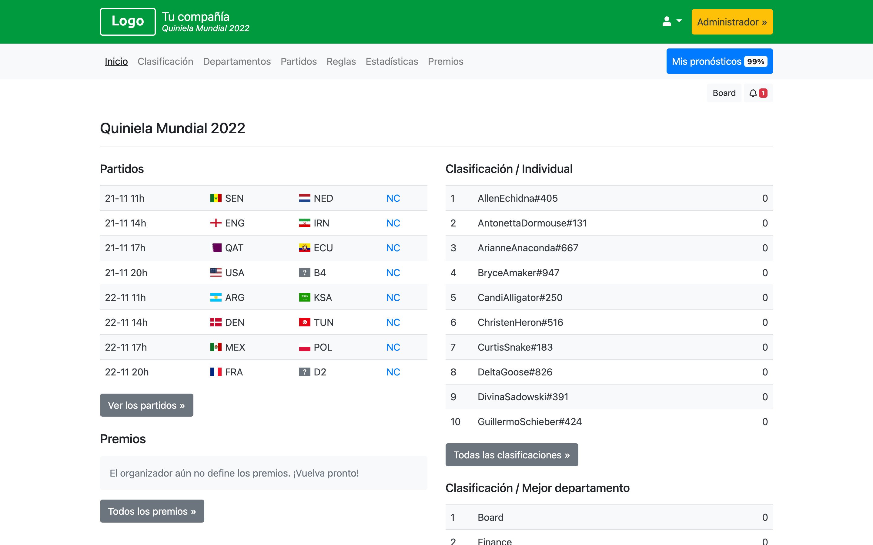 Quiniela Mundial 2026 - Copa América 2024